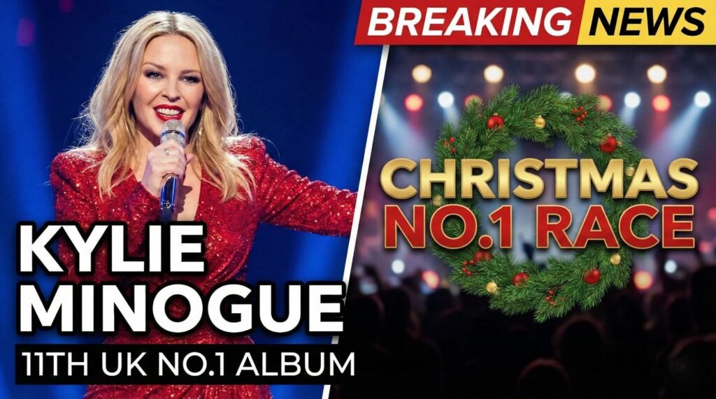 Kylie Minogue Gets 11th UK No.1 Album in Christmas No.1 Race Kylie Minogue